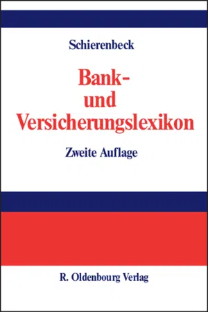 Bank- und Versicherungslexikon