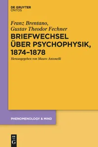 Briefwechsel über Psychophysik, 1874–1878_cover