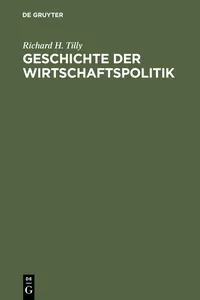 Geschichte der Wirtschaftspolitik_cover