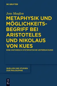 Metaphysik und Möglichkeitsbegriff bei Aristoteles und Nikolaus von Kues_cover