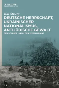 Deutsche Herrschaft, ukrainischer Nationalismus, antijüdische Gewalt_cover