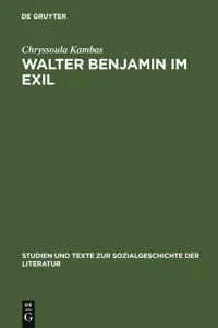 Walter Benjamin im Exil_cover