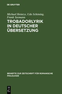 Trobadorlyrik in deutscher Übersetzung_cover