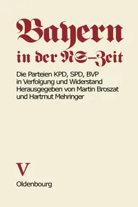 Die Parteien KPD, SPD, BVP in Verfolgung und Widerstand_cover