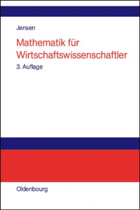 Mathematik für Wirtschaftswissenschaftler_cover