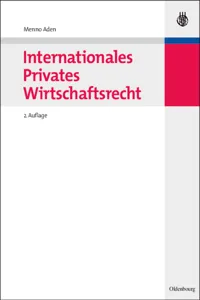 Internationales Privates Wirtschaftsrecht_cover