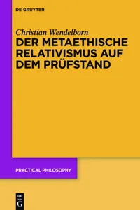 Der metaethische Relativismus auf dem Prüfstand_cover