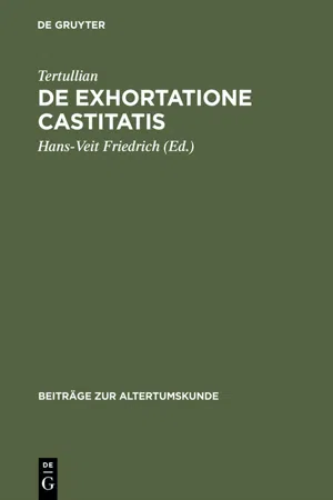 De exhortatione castitatis