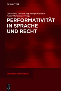 Performativität in Sprache und Recht_cover