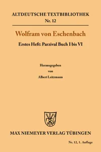 Parzival Buch I bis VI_cover