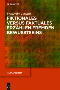 Fiktionales versus faktuales Erzählen fremden Bewusstseins_cover