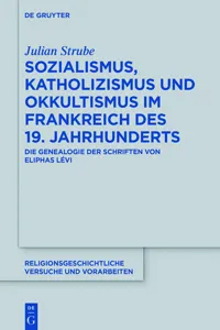 Sozialismus, Katholizismus und Okkultismus im Frankreich des 19. Jahrhunderts_cover