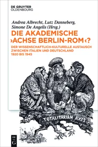 Die akademische "Achse Berlin-Rom"?_cover