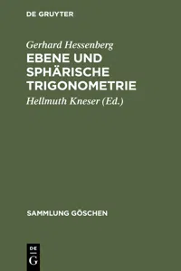 Ebene und sphärische Trigonometrie_cover