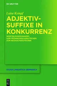 Adjektivsuffixe in Konkurrenz_cover