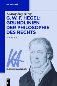 G. W. F. Hegel: Grundlinien der Philosophie des Rechts_cover