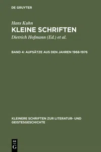 Aufsätze aus den Jahren 1968–1976_cover