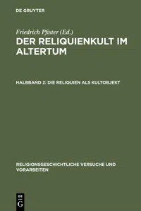 Die Reliquien als Kultobjekt_cover