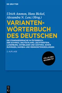 Variantenwörterbuch des Deutschen_cover