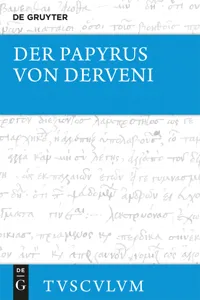 Der Papyrus von Derveni_cover