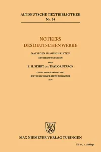 Notkers des Deutschen Werke_cover