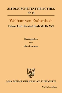 Parzival Buch XII bis XVI_cover