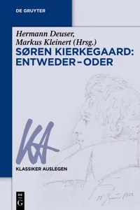 Søren Kierkegaard: Entweder – Oder_cover