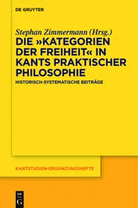 Die "Kategorien der Freiheit" in Kants praktischer Philosophie_cover