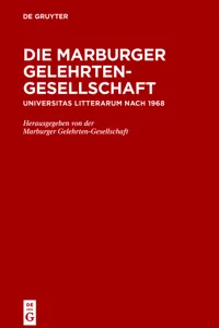 Die Marburger Gelehrten-Gesellschaft_cover