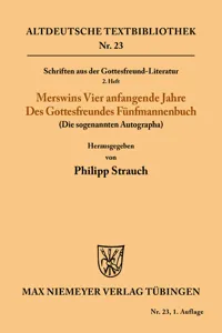 Schriften aus der Gottesfreund-Literatur_cover