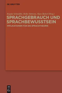 Sprachgebrauch und Sprachbewusstsein_cover