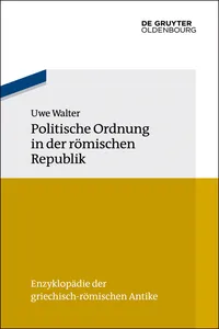 Politische Ordnung in der römischen Republik_cover