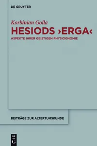 Hesiods >Erga<_cover