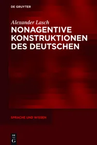Nonagentive Konstruktionen des Deutschen_cover