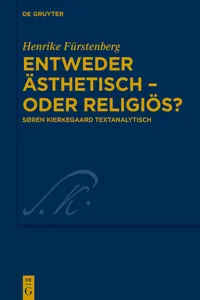 Entweder ästhetisch – oder religiös?_cover