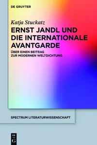 Ernst Jandl und die internationale Avantgarde_cover