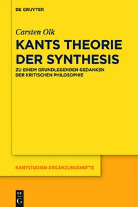 Kants Theorie der Synthesis_cover