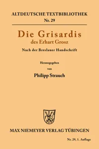 Die Grisardis des Erhart Grosz_cover