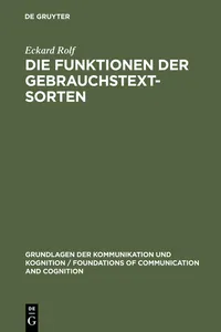 Die Funktionen der Gebrauchstextsorten_cover