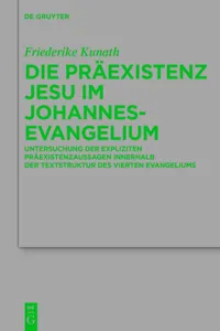 Die Präexistenz Jesu im Johannesevangelium_cover