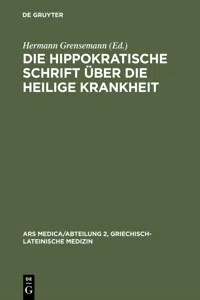 Die hippokratische Schrift Über die heilige Krankheit_cover