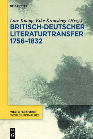 Britisch-deutscher Literaturtransfer 1756–1832