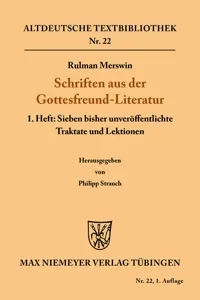 Schriften aus der Gottesfreund-Literatur_cover