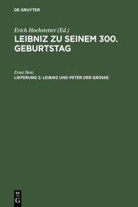 Leibniz und Peter der Grosse_cover