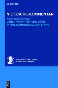 Kommentar zu Nietzsches "Ueber Wahrheit und Lüge im aussermoralischen Sinne"_cover