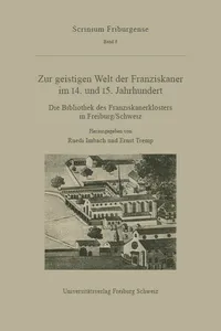 Zur geistigen Welt der Franziskaner im 14. und 15. Jahrhundert_cover