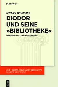 Diodor und seine "Bibliotheke"_cover