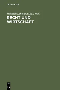 Recht und Wirtschaft_cover