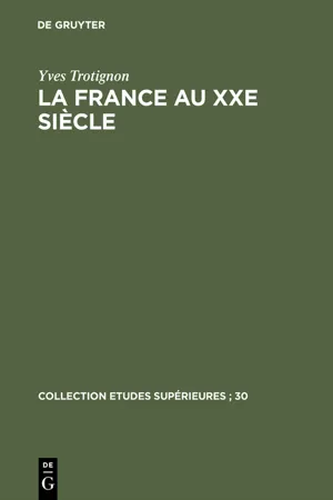 La France au XXe siècle