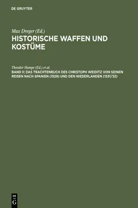 Das Trachtenbuch des Christoph Weiditz von seinen Reisen nach Spanien und den Niederlanden_cover